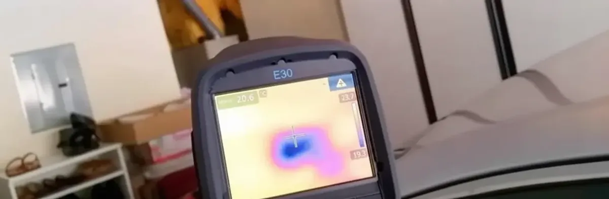 mold inspection using thermal imaging technology to detect moisture and hidden mold in a home in Fort Lauderdale, FL