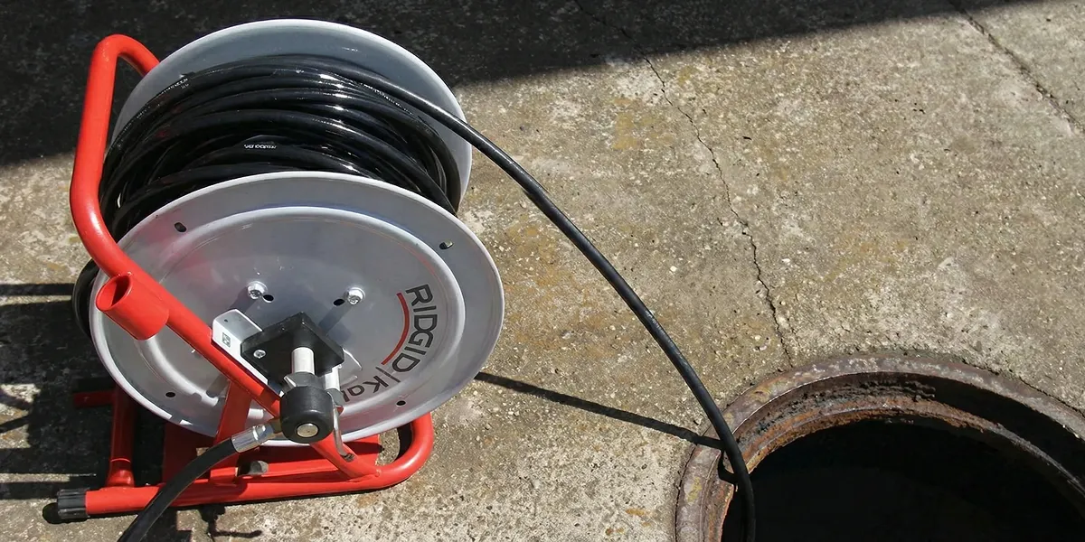 sewer rodding equipment prepared to clear clogged sewer lines in Fort Lauderdale, FL